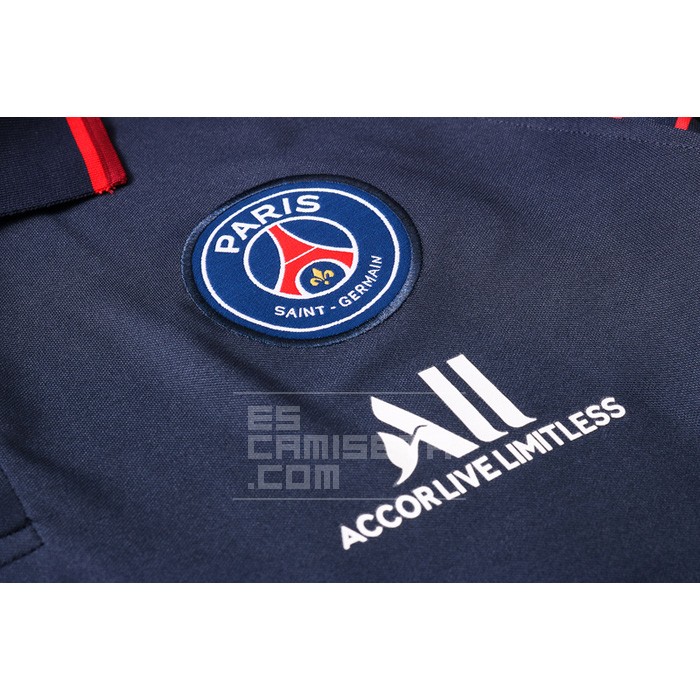 Camiseta Polo del Paris Saint-Germain 20/21 Azul - Haga un click en la imagen para cerrar
